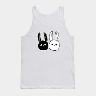 B&W Twin Buns Tank Top